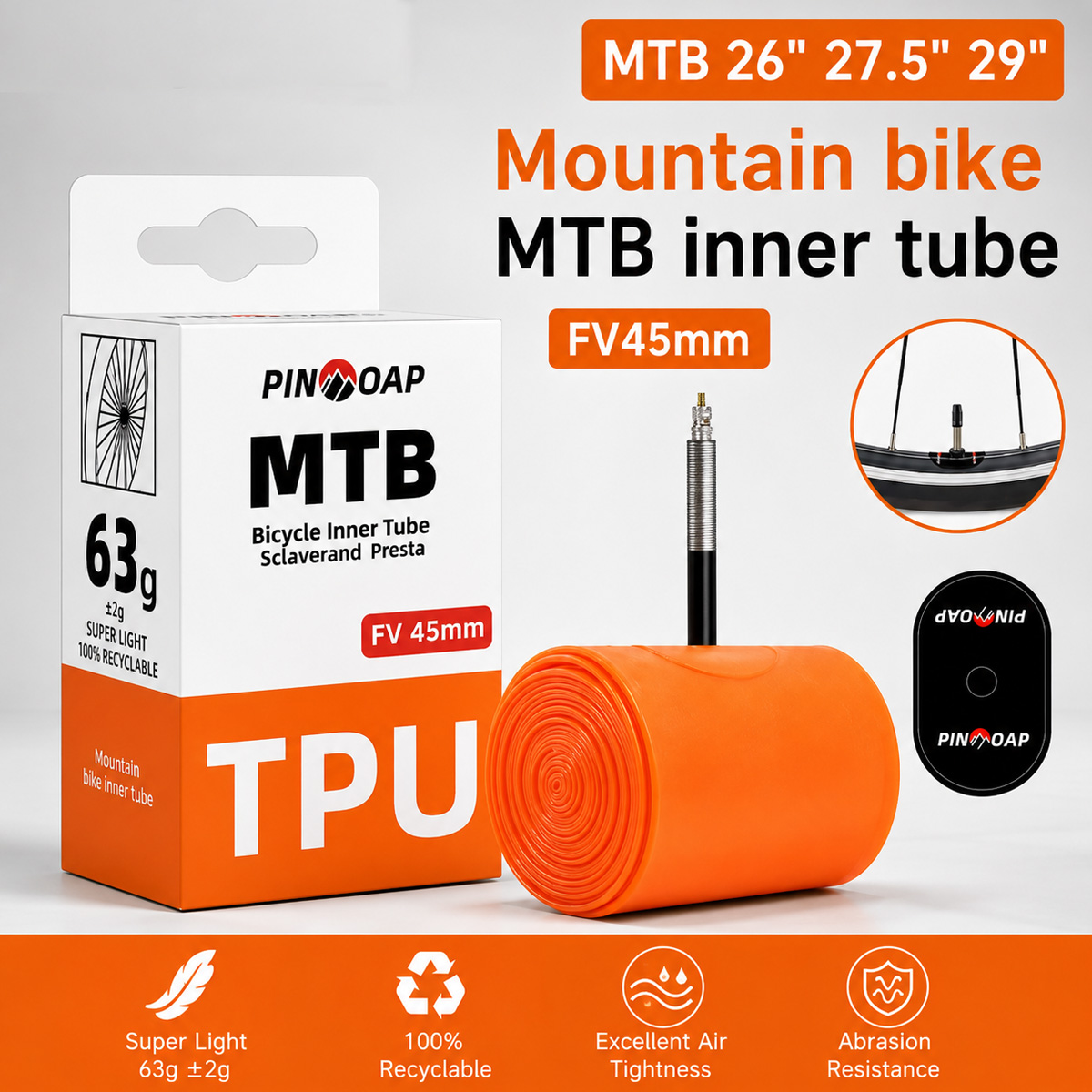 1PC マウンテンバイクインナーチューブ MTBタイヤチュー - Mountain Biking Tube のレビューと価格