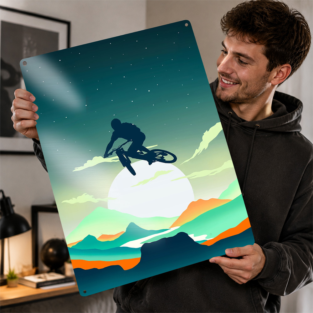 マウンテンバイクのテクスチャードポスター、パーソナライズされ - Mountain Biking Europe のレビューと価格
