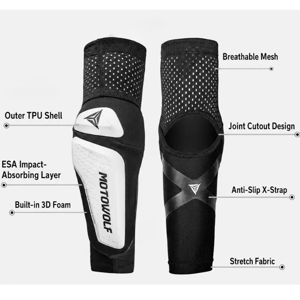 バイク用エルボーパッド MTBエルボーガード 通気性のあるア - Mountain Biking Elbow Pads のレビューと価格