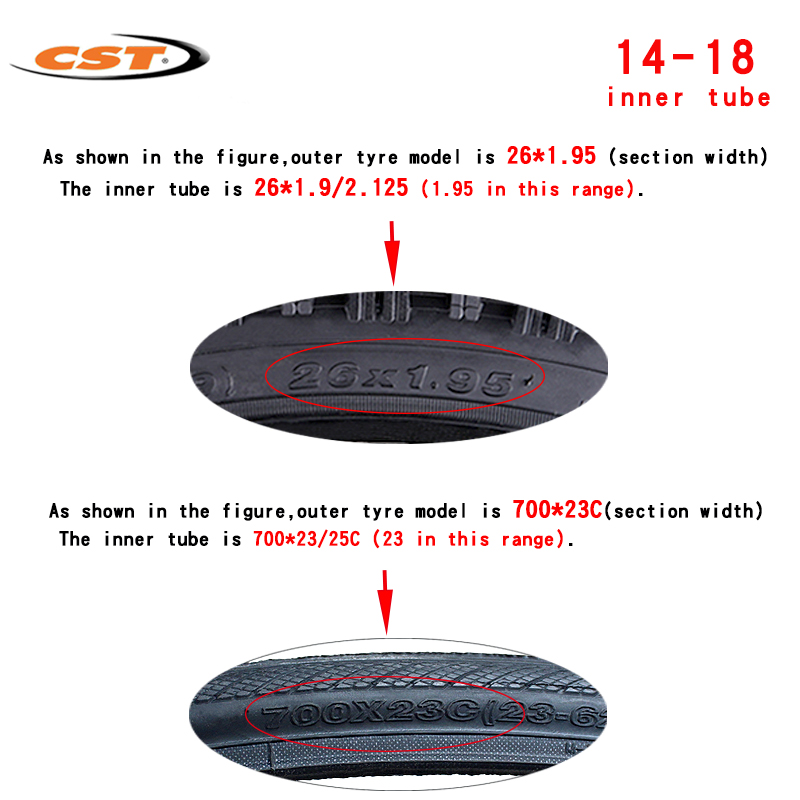 CST 20インチ自転車用チューブ、内径20*1.35、20 - Mountain Biking Tube のレビューと価格